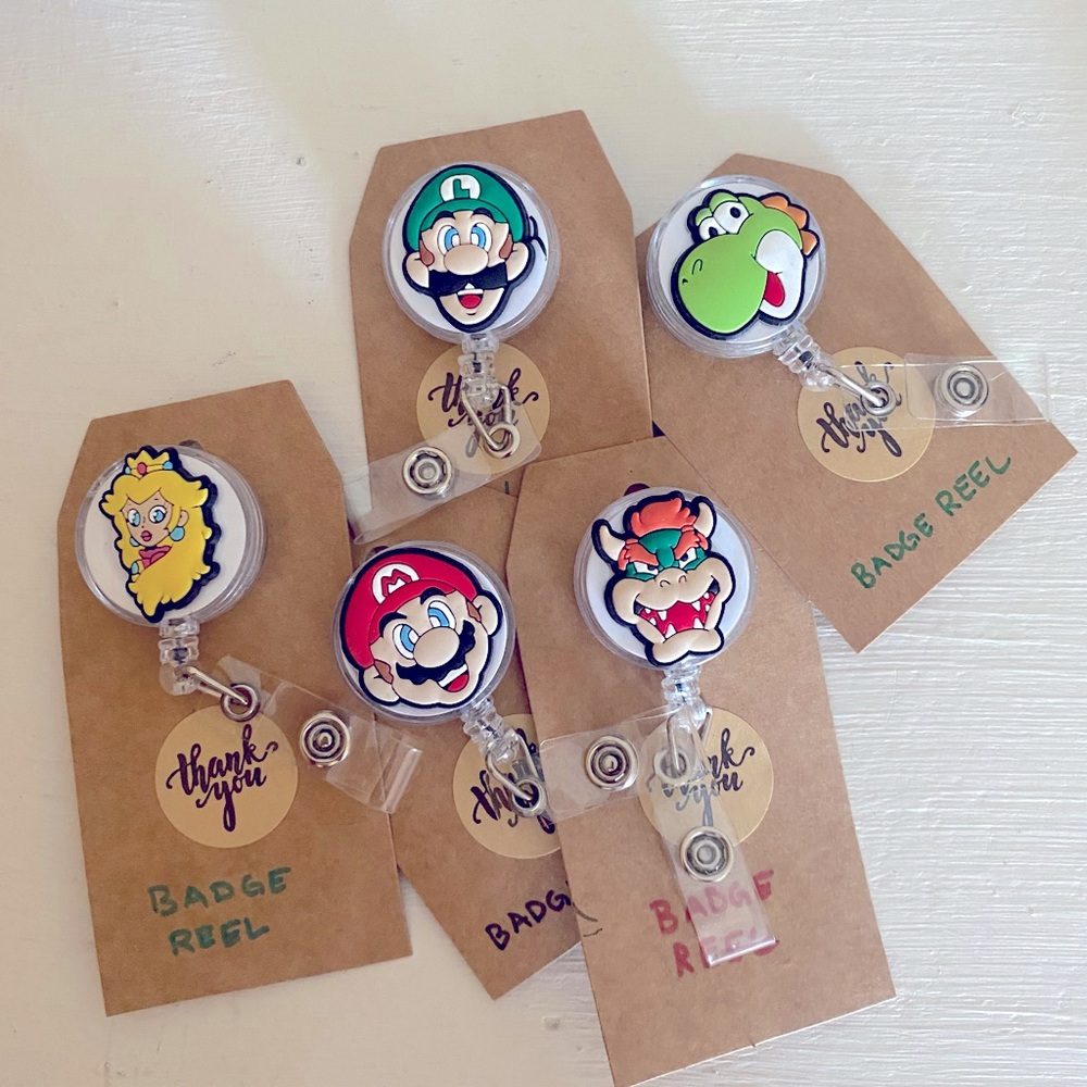 Super Mario Bros Badge Holder Reel